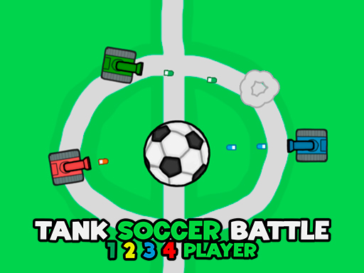 Tank Soccer Battle 1 2 3 4 Player gameplay